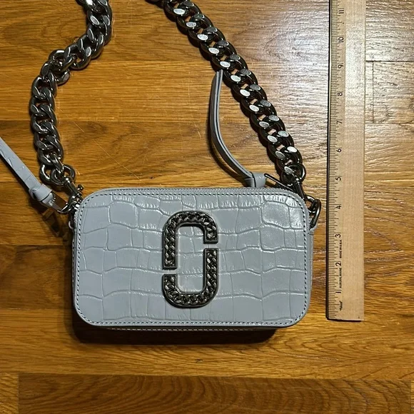 Marc Jacobs - The SnapShot Camera Leather Bag - Gray - New - Picture 4 of 17